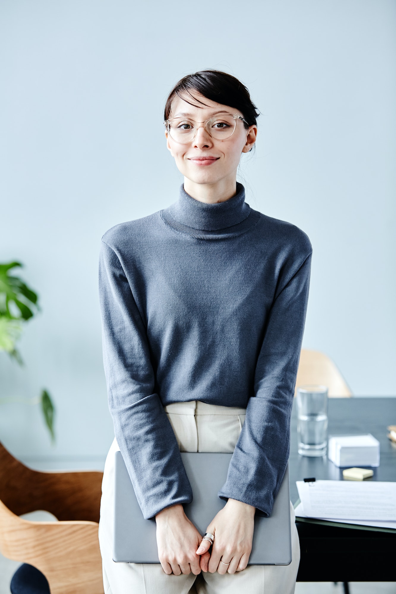 Portrait of Smiling Young Businesswoman